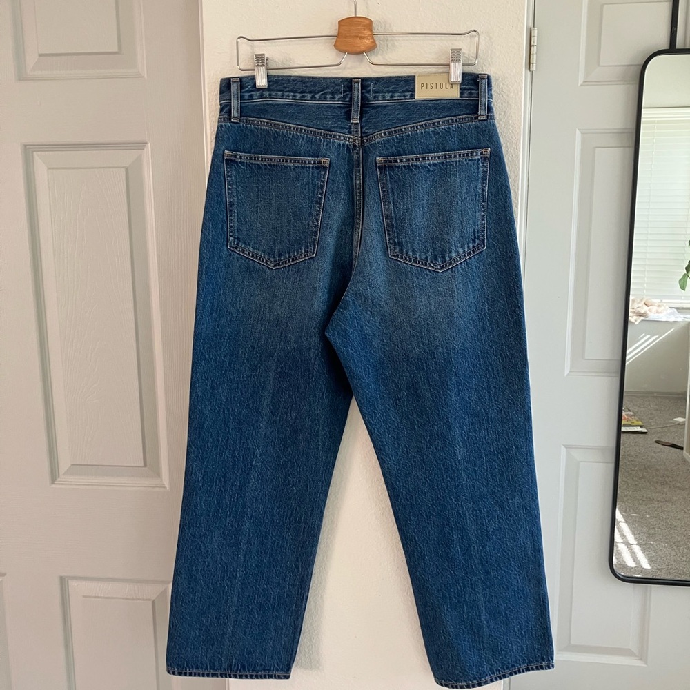 Pistola Cassie super high rise straight crop size 30 - Fairview wash - Picture 4 of 10